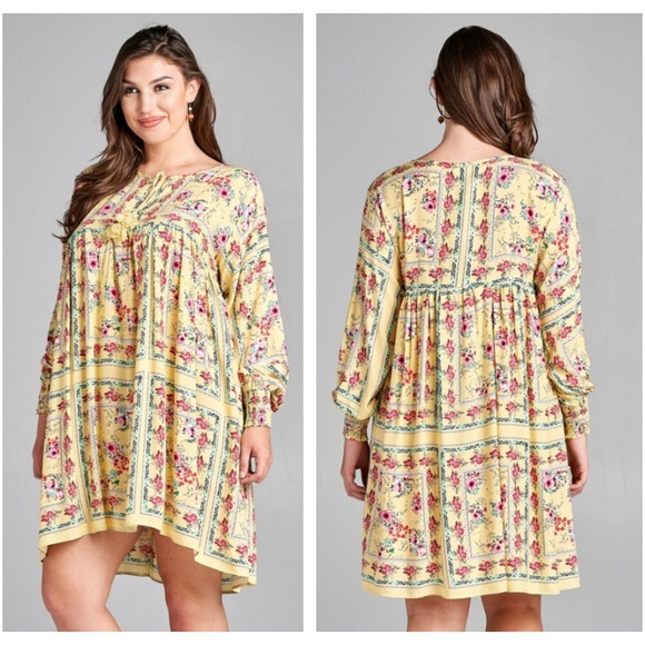 Light Lemon Plus Size Tunic Size LAST ONE!!!!!!!!! - Picture 3 of 8